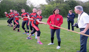 Tug-of-war during Welwyn Anglo-French Twinning visit 2016